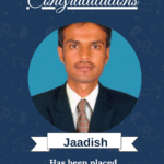 Graduation-style certificate featuring ISM University of Skills logo, a portrait of Jaadish, and the text 'Firmware Engineer'.