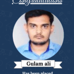 Congratulatory certificate featuring Gulam Ali's portrait and the text 'Software engineer' at Onward Tech Ltd.