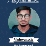 Certificate-style banner featuring a circular photo of Vishwanath, the ribboned name, and the title 'Embedded Engineer' for Digitectura Tech Pvt Ltd, with a 'Congratulations' header.
