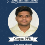 ISM University of Skills congratulatory poster featuring a man’s headshot (Gupta PVN) with a captioned title 'AI&ML Developer' for Eximius Design India Pvt Ltd.